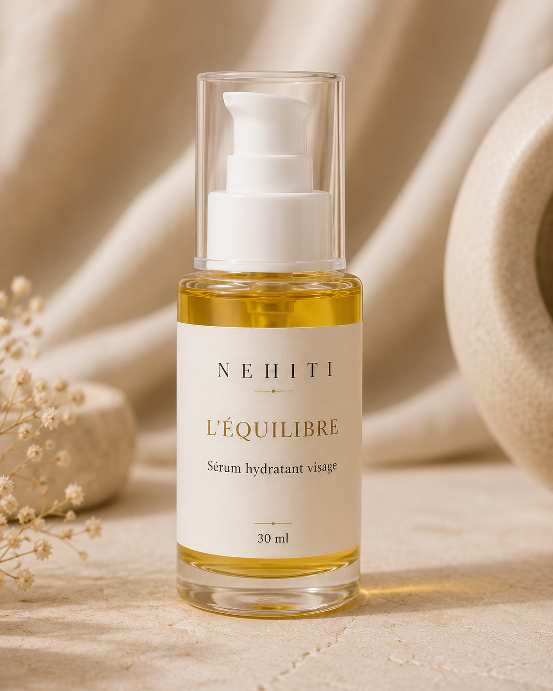 L’Équilibre sérum hydratant visage Nehiti